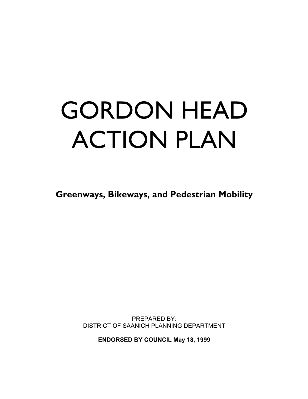 Gordon Head Action Plan