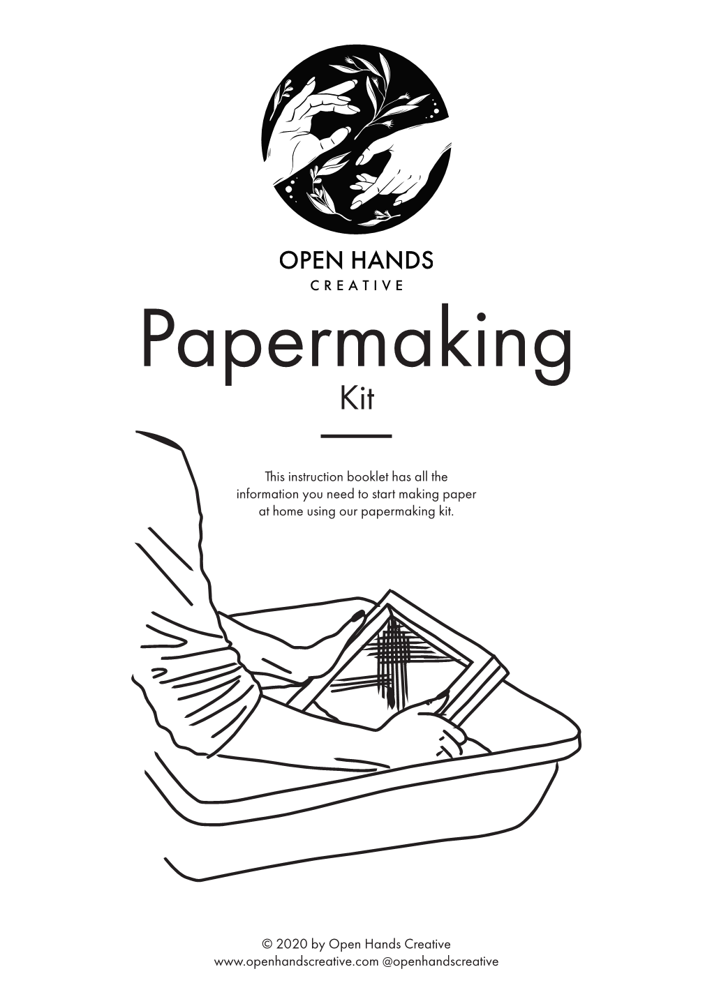 This Instruction Booklet Has All the Information You Need to Start Making Paper at Home Using Our Papermaking Kit