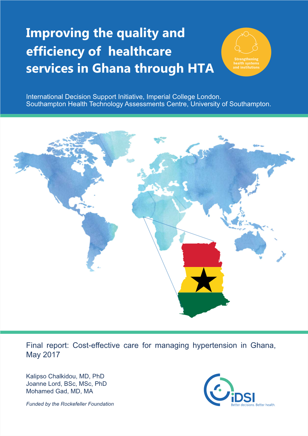 Improving the Quality and Efficiency of Healthcare Services in Ghana Through HTA