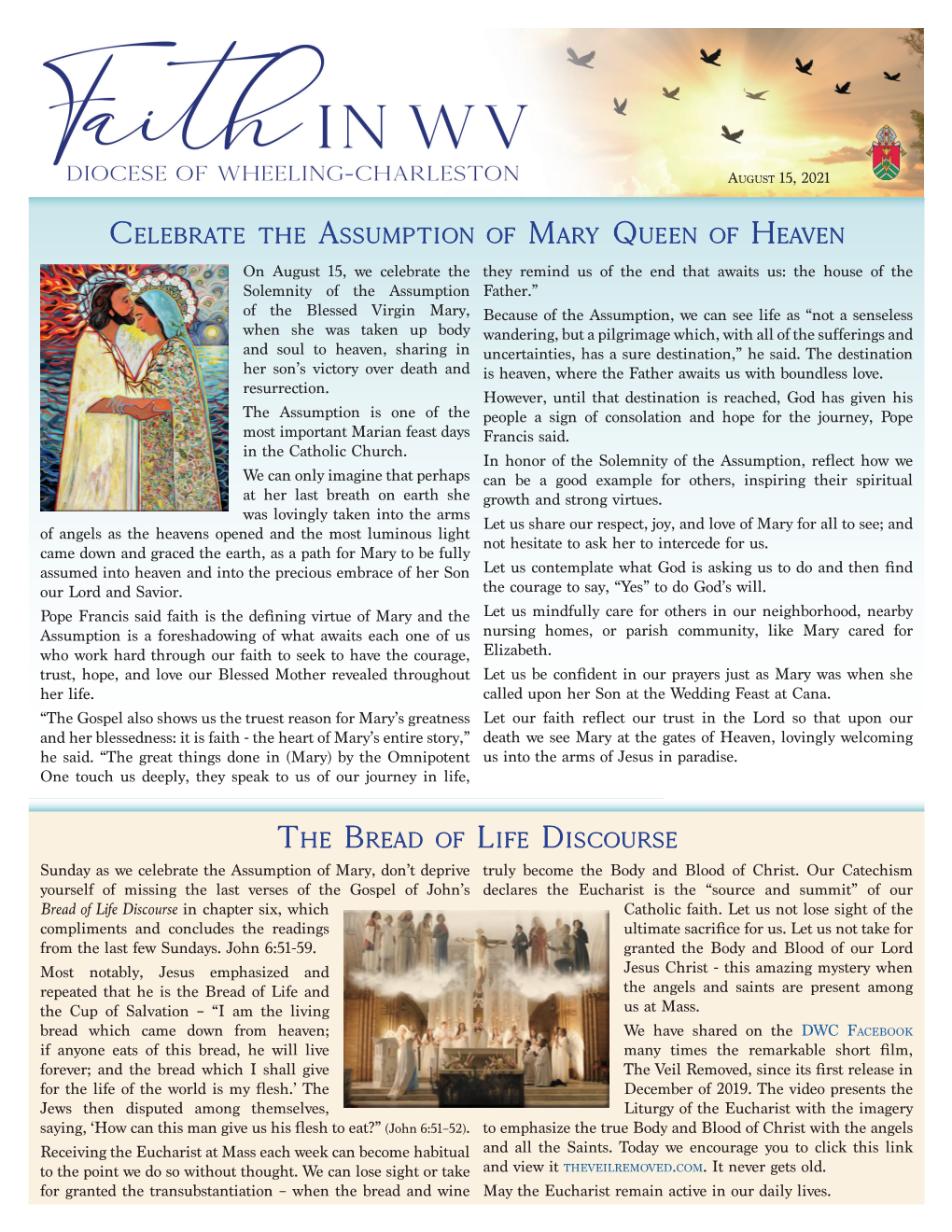 Faithinwv Ebulletin August 15, 2021