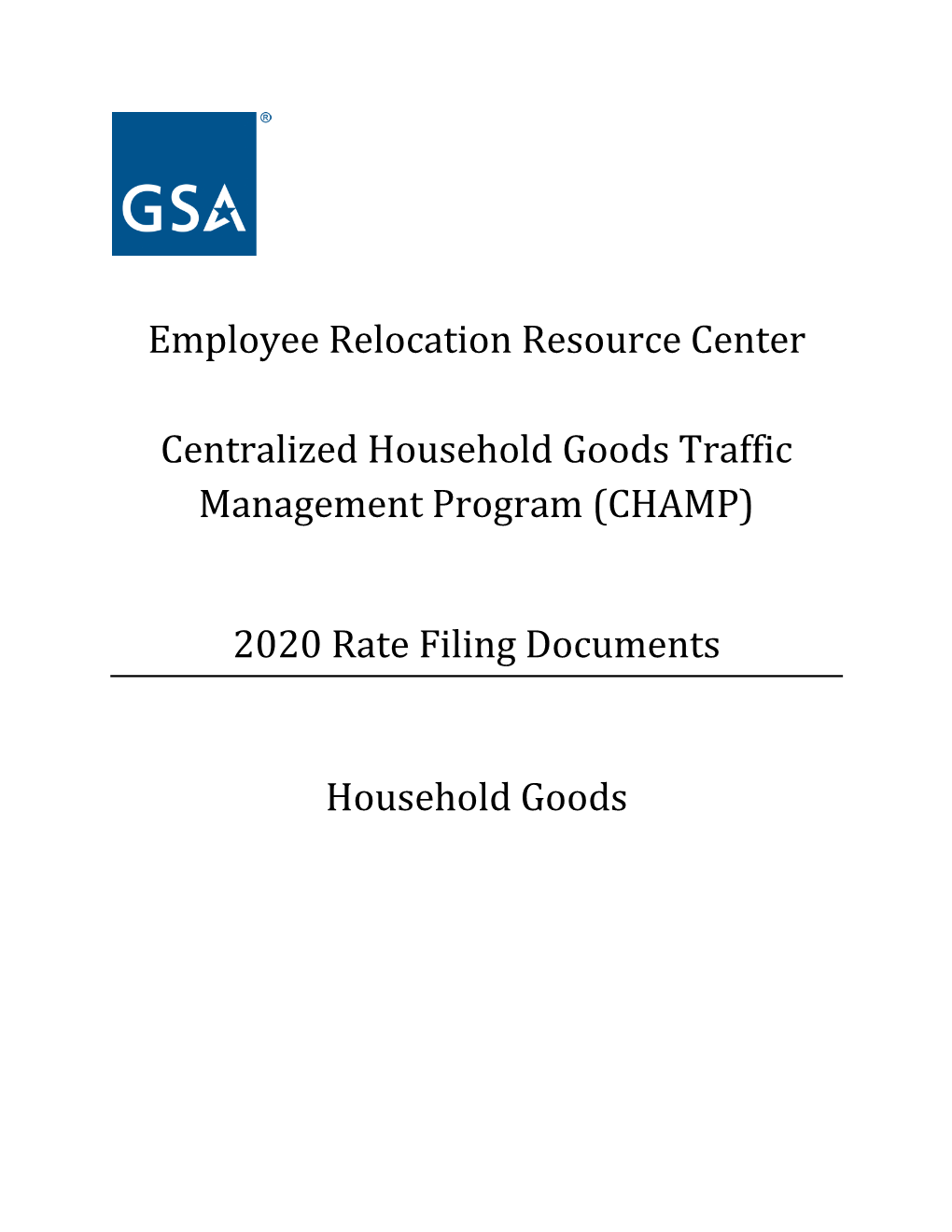 2020: Household Goods Package