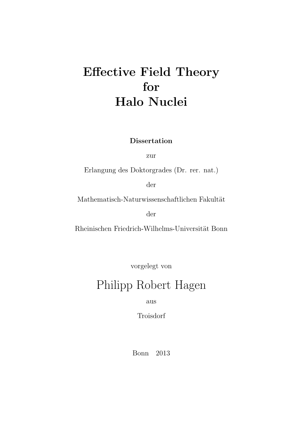 Effective Field Theory for Halo Nuclei