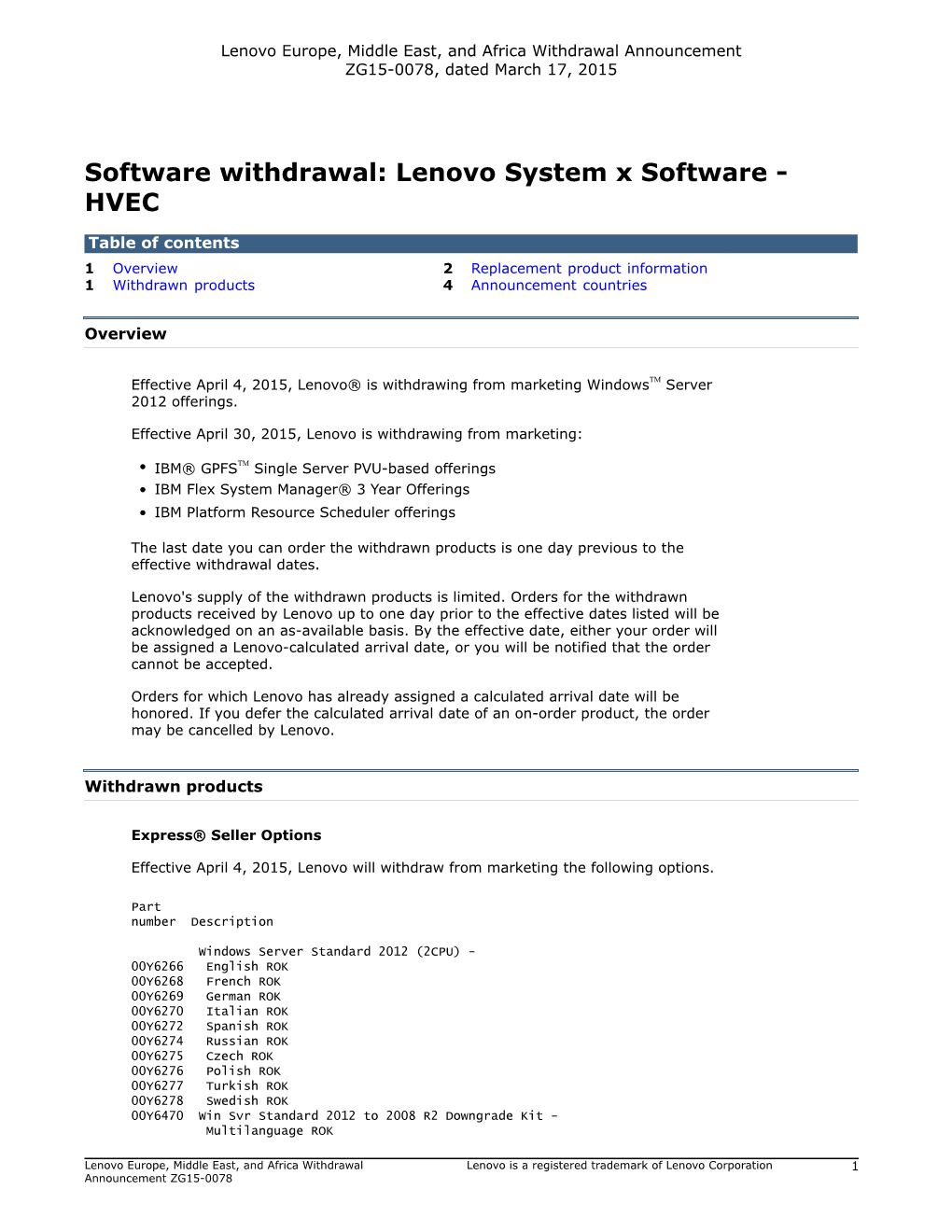 Lenovo System X Software - HVEC