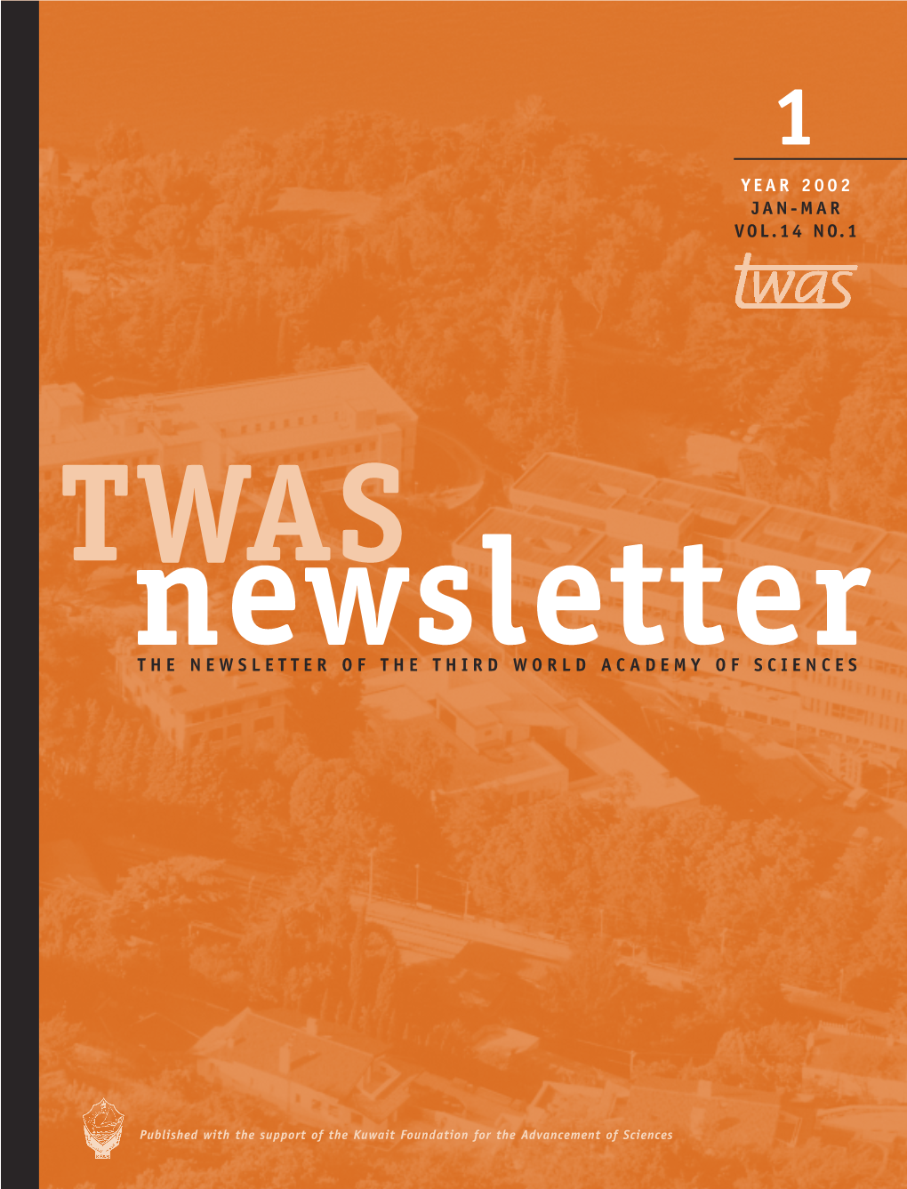 TWAS Newsletter Vol. 14 No. 1 (Jan-Mar 2002)