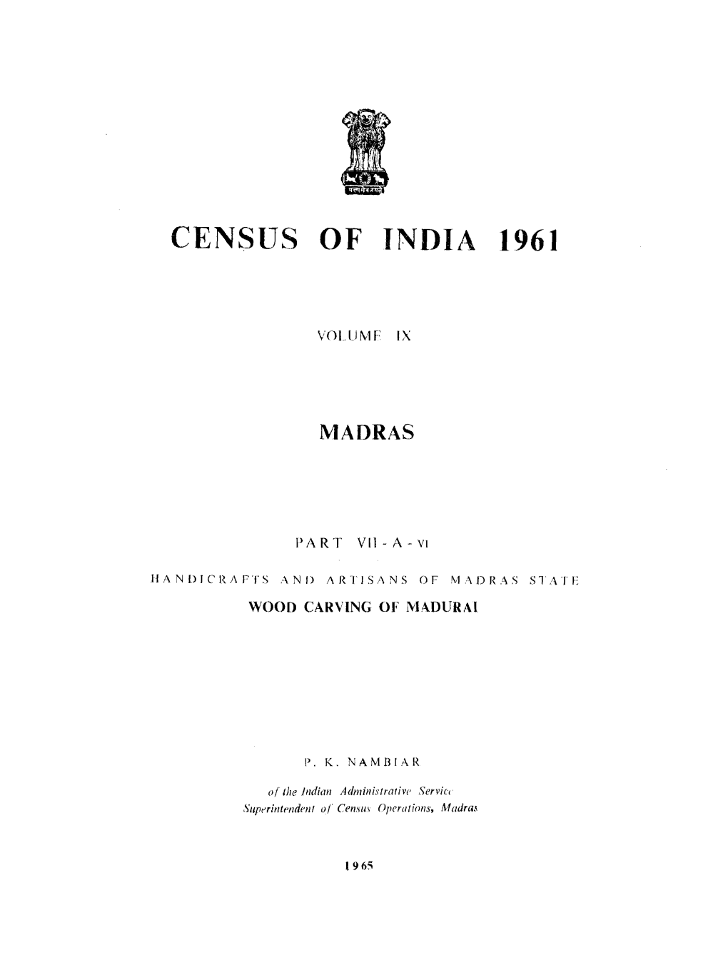 Handicrafts and Artisans of Madras State, Wood Carving of Madurai