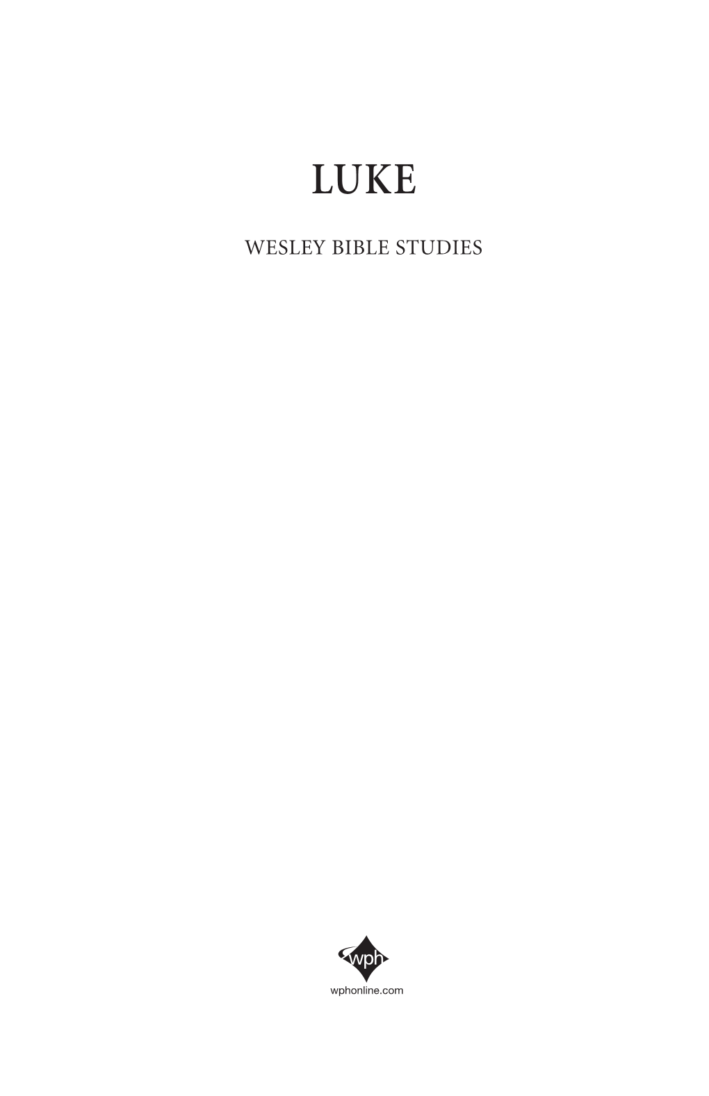 Wesley Bible Studies