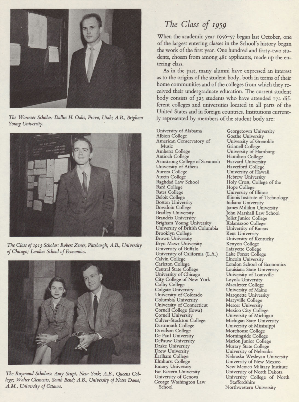 The Class of 1959