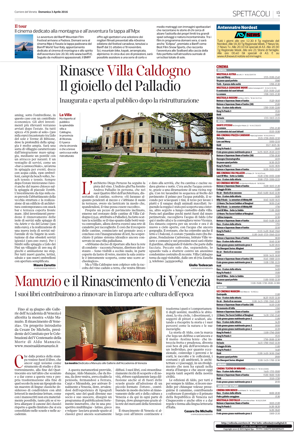 Rinasce Villa Caldogno Il Gioiello Del Palladio Manuzioe Il Rinascimento