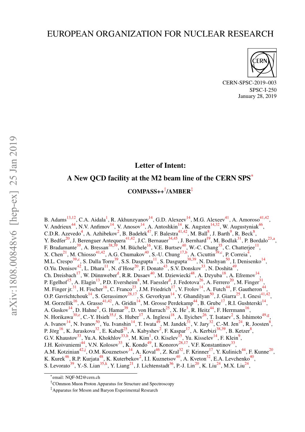 Arxiv:1808.00848V6 [Hep-Ex] 25 Jan 2019 N