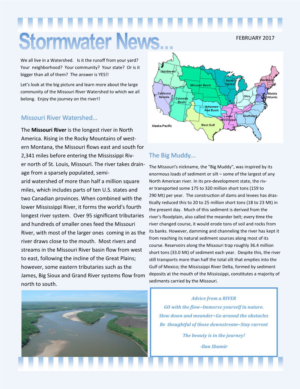 Missouri River Watershed… the Big Muddy