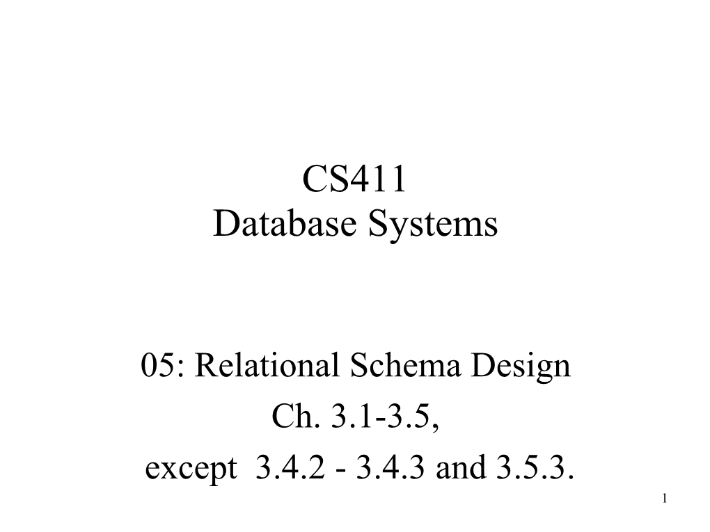 CS411 Database Systems