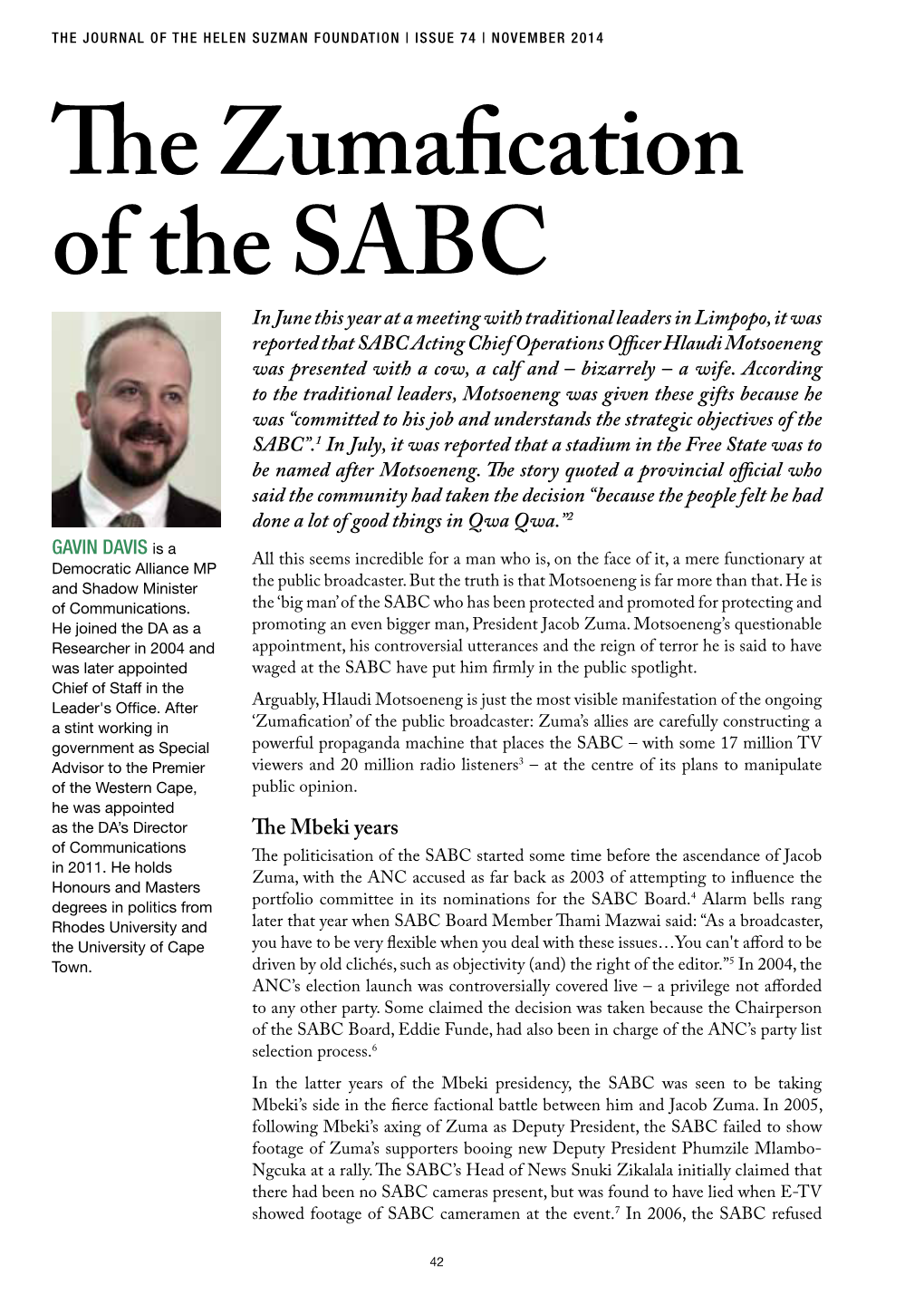 The Zumafication of the SABC