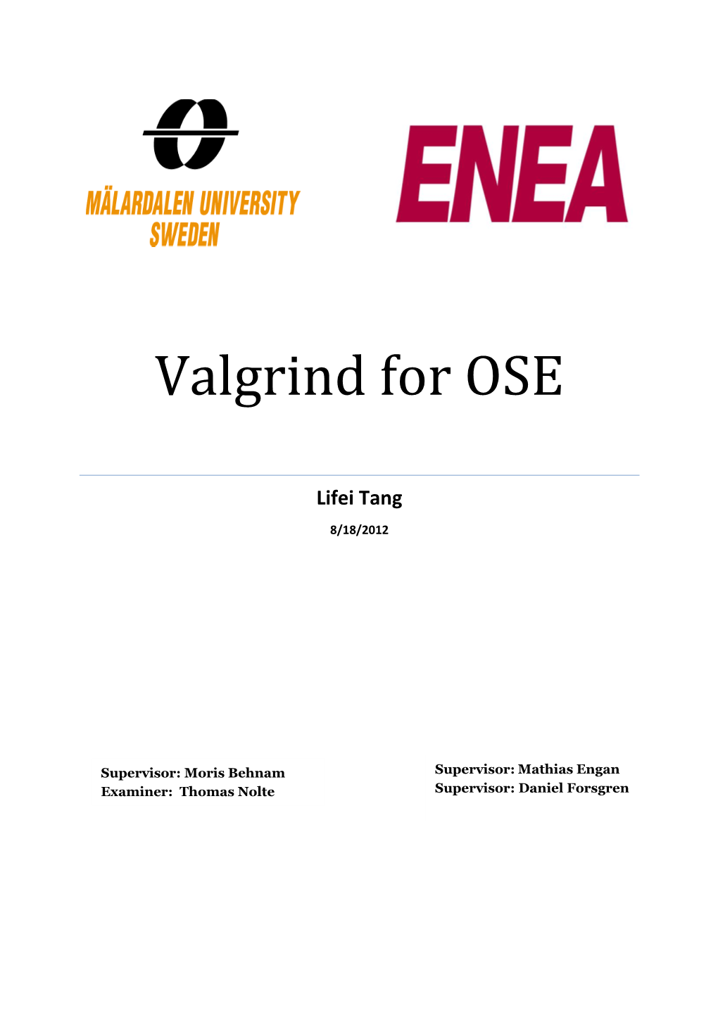 Valgrind for OSE