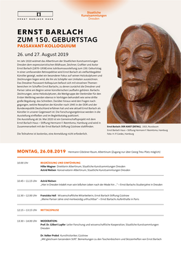 Ernst Barlach Zum 150