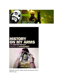 HISTORY on MY ARMS with Dee Dee Ramone (DVD) (MVD Visual)