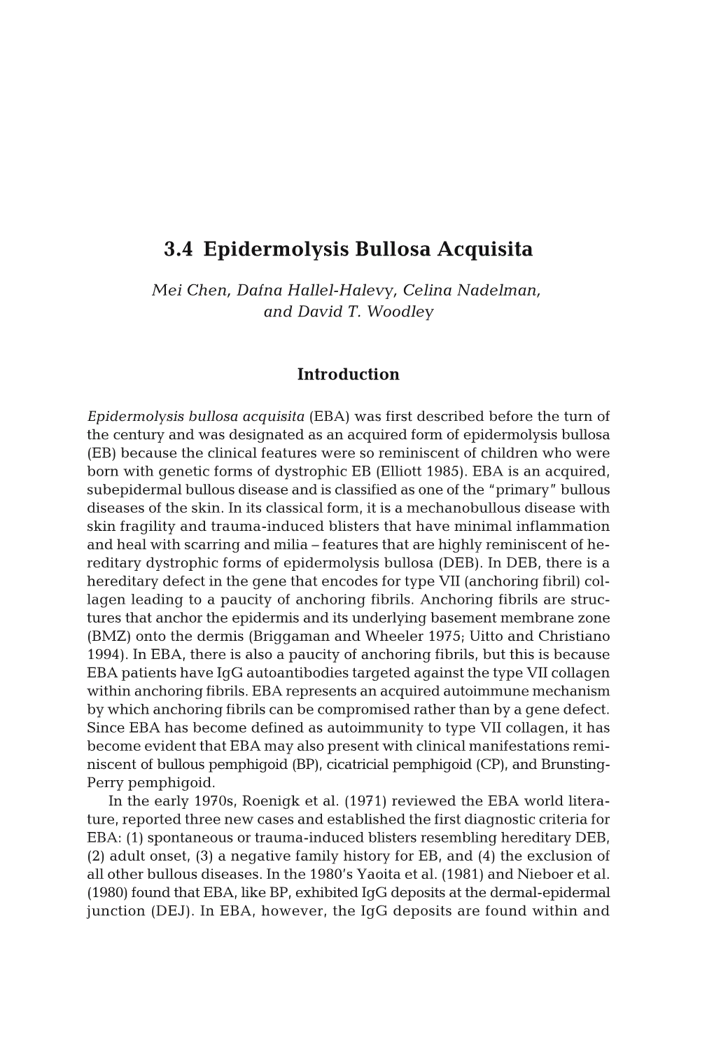 3.4 Epidermolysis Bullosa Acquisita