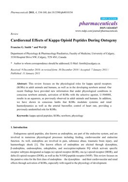 Cardiorenal Effects of Kappa Opioid Peptides During Ontogeny