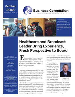 Healthcare and Broadcast Leader Bring Experience, Fresh Perspective to Board