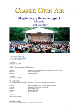 Magdeburgische Philharmonie Chor: Opernchor Des Theaters Der Landeshauptstadt Magdeburg Dirigent: Mathias Husmann