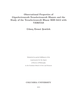 Observational Properties of Gigaelectronvolt-Teraelectronvolt Blazars and the Study of the Teraelectronvolt Blazar RBS 0413 with VERITAS