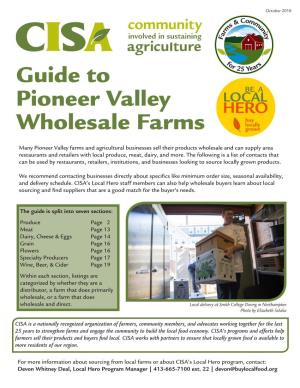 Guide to Pioneer Valley Wholesale Farms