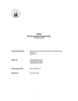 FINAL Environmental Assessment (24 CFR Part 58)