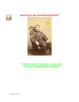 John Keyes and John Shepard Keyes1