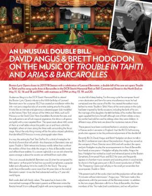 David Angus & Brett Hodgdon on the Music of Trouble In
