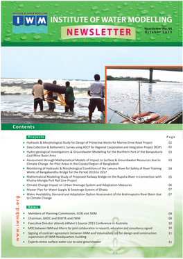INSTITUTE of WATER MODELLING Newsletter No