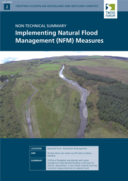 Implementing Natural Flood Management (NFM) Measures