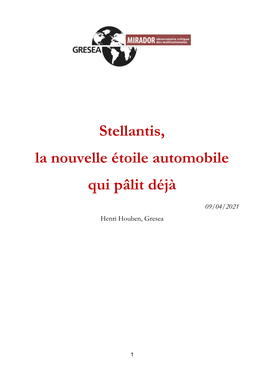 Stellantis, La Nouvelle Étoile Automobile Qui Pâlit Déjà