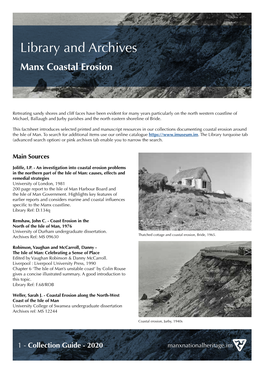 Manx Coastal Erosion