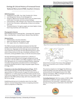 Ironwood Forest National Monument Resources Summary