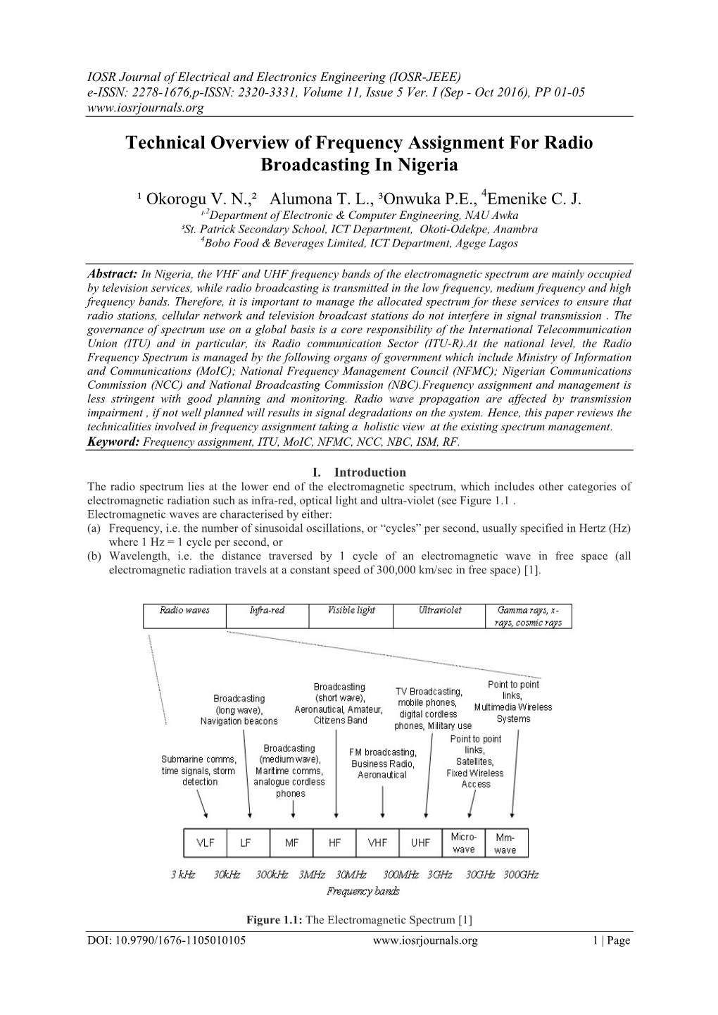 Technical Overview of Frequency Assignment for Radio Broadcasting in Nigeria