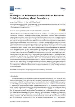 The Impact of Submerged Breakwaters on Sediment Distribution Along Marsh Boundaries