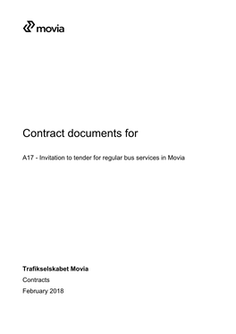 Contract Documents For