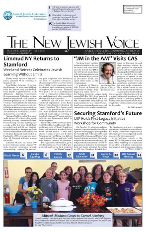 Limmud NY Returns to Stamford “JM in the AM” Visits CAS Securing