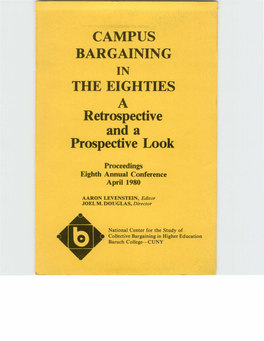 BARGAINING the EIGHTIES a and A