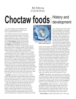 2010.02 History and Development of Choctaw Foods