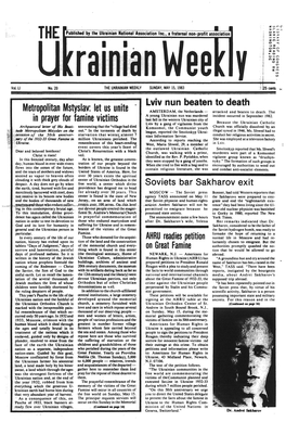 The Ukrainian Weekly 1983, No.20