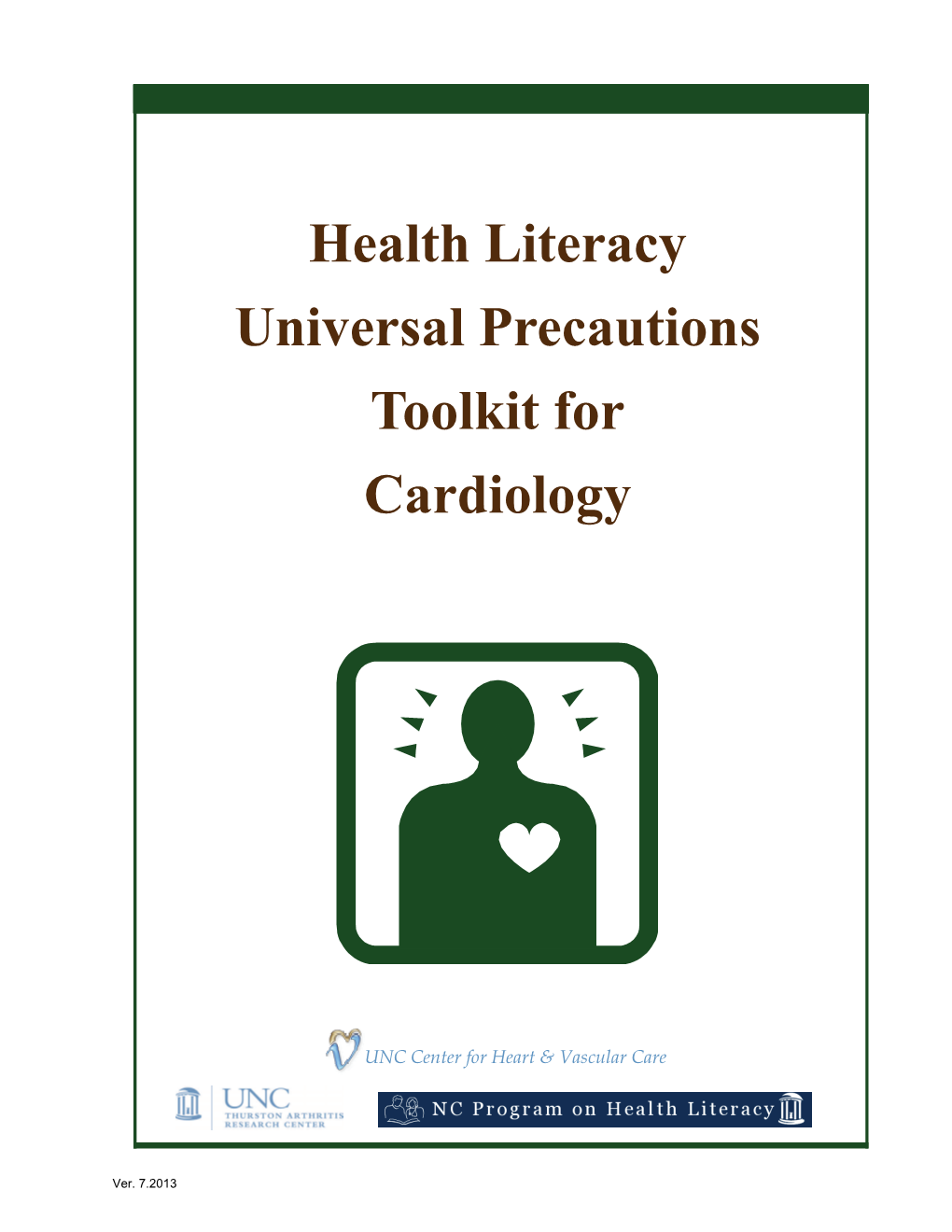 Health Literacy Universal Precautions Toolkit for Cardiology