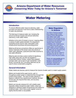 Reading Your Water Meter