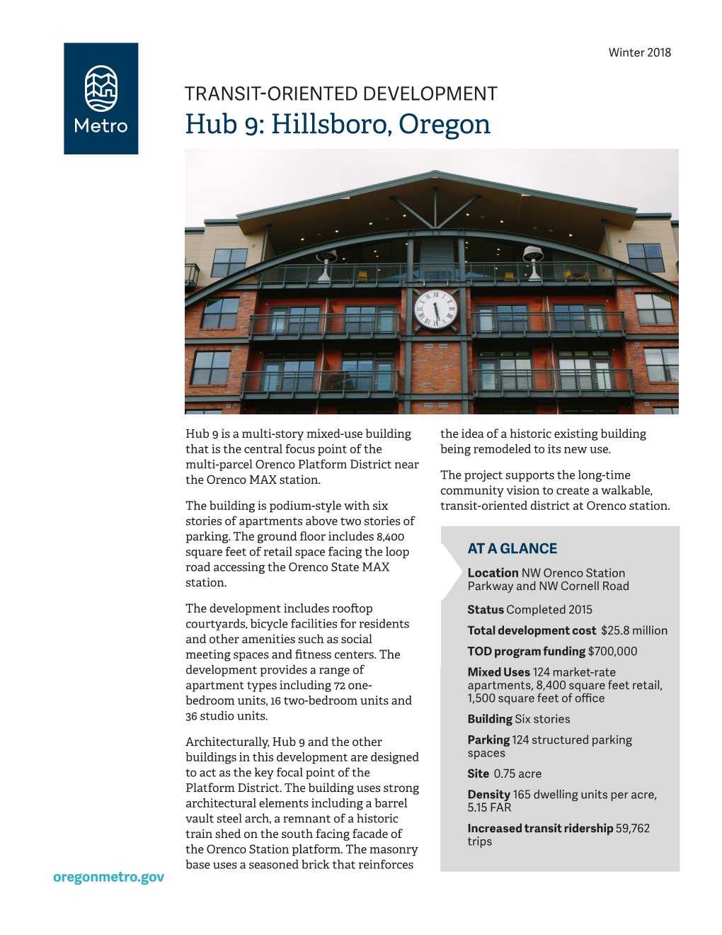 Hub 9: Hillsboro, Oregon