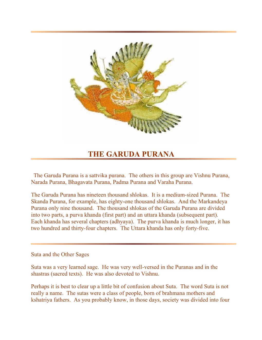 The Garuda Purana