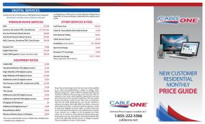 Cable ONE Rate Card 1-4-17 Self Print