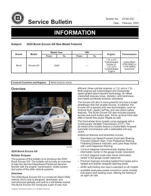 Service Bulletin INFORMATION