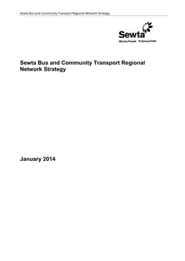 Sewta Bus and Community Transport Regional Network Strategy