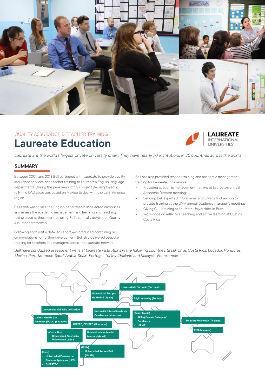 Laureate Education Laureate Are the World’S Largest Private University Chain