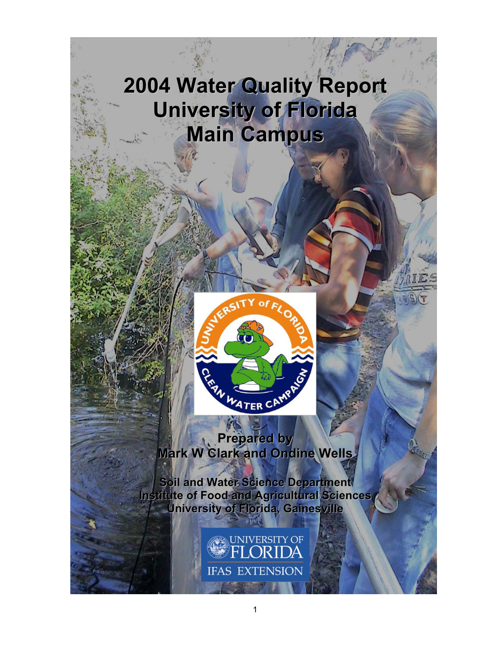 2004 Water Quality Report University of Florida Main Campu Ss