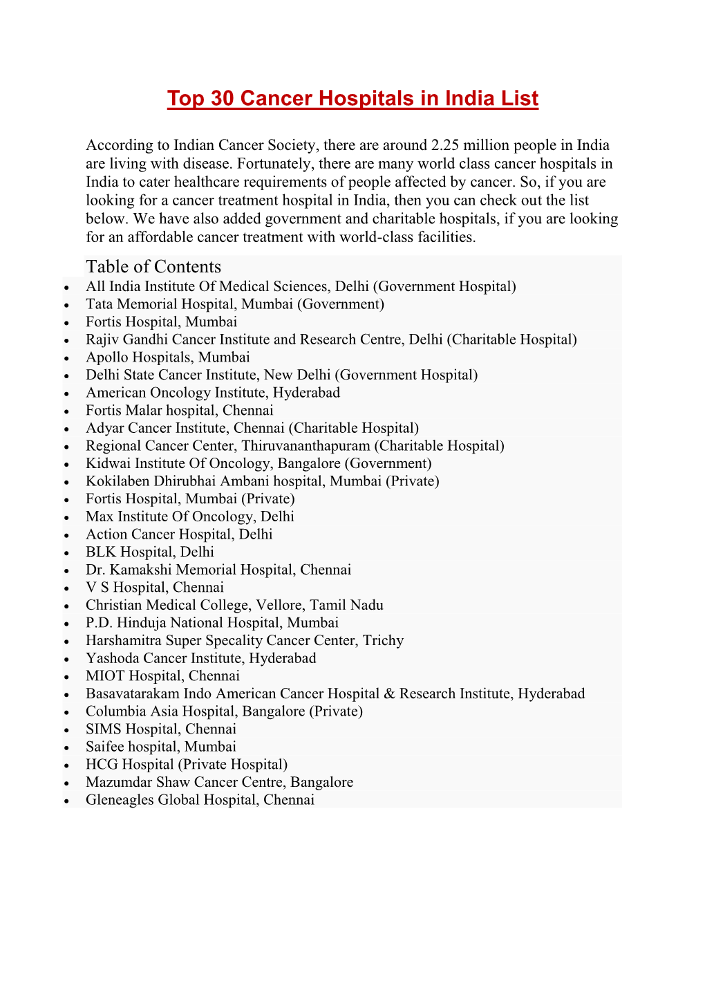 top-30-cancer-hospitals-in-india-list-docslib